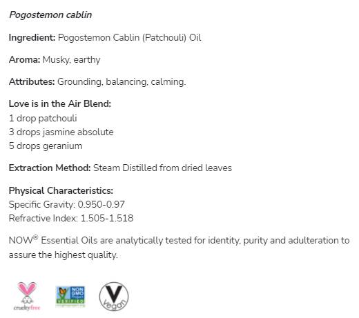 Λάδι πατσουλί | 100% Pure Pogostemon Cablin - 30 ml
