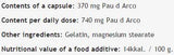 Pau D'Arco 370 mg - 100 κάψουλες