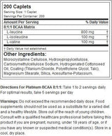 Platinum BCAA 8:1:1 - 200 καψάκια