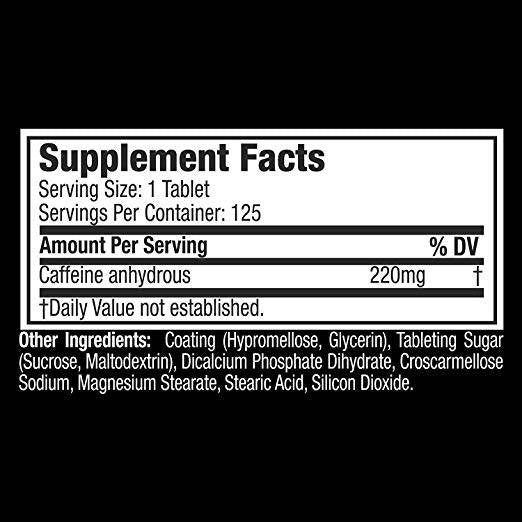Πλατίνα καφεΐνη 220 mg - 125 δισκία