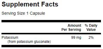 Γλυκονικό Κάλιο 99 mg 250 κάψουλες