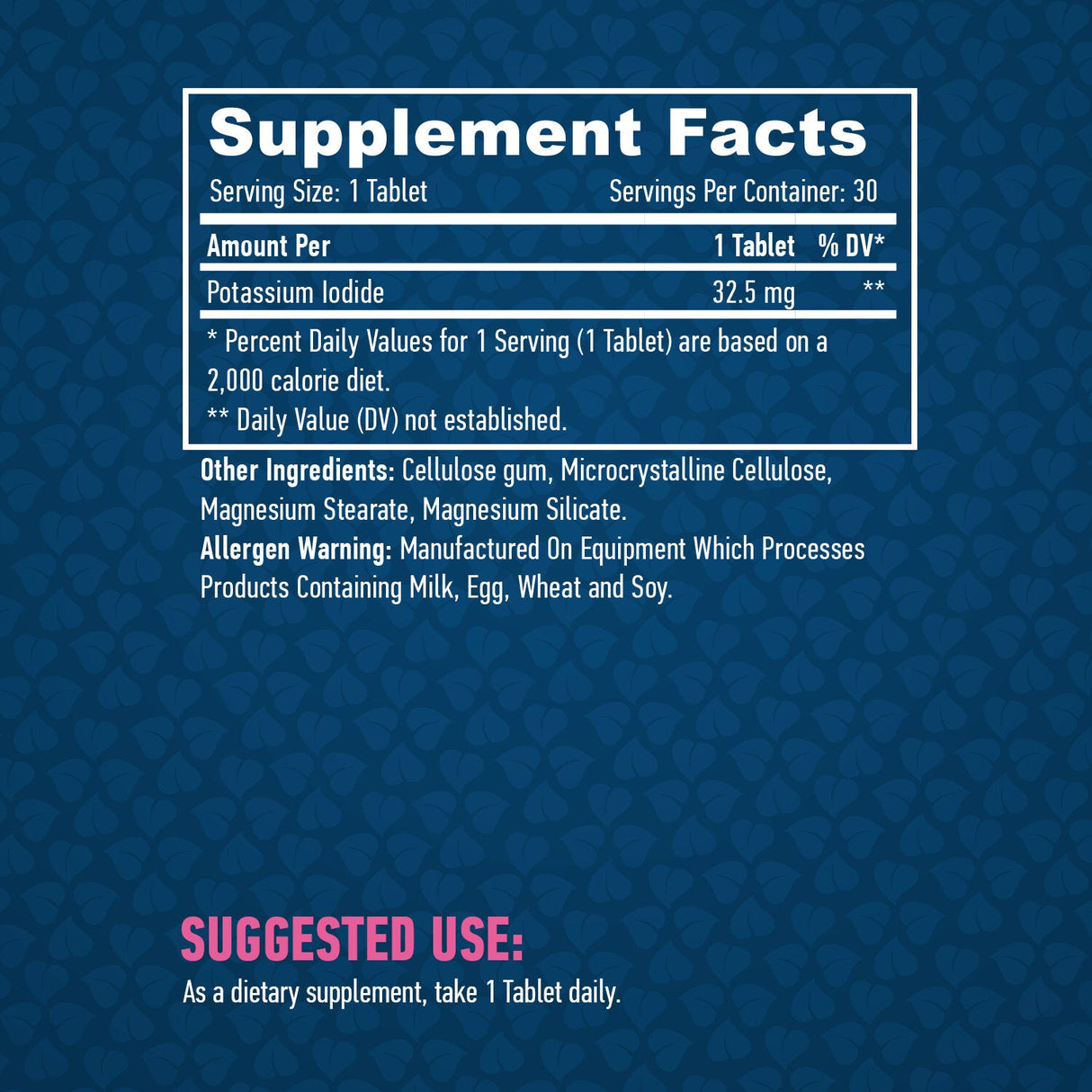 Ιωδιούχο κάλιο 32.5mg./30 καρτέλες.