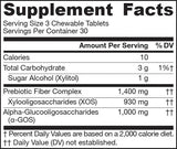 Prebiotic XOS + α -GOS - Prebiotic 90 Chewable Tablets