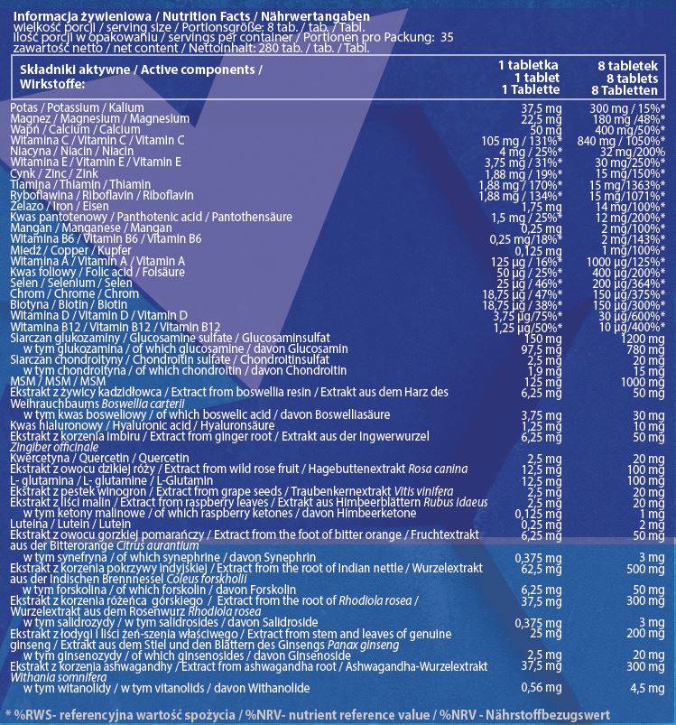 Premium Vitamin Pack - 280 δισκία