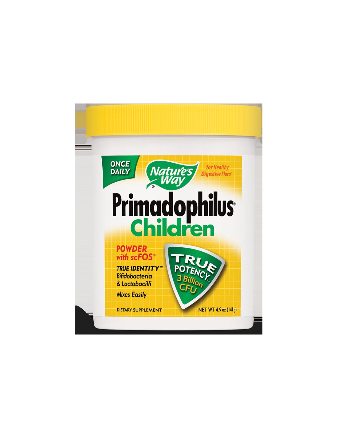 Παιδιά Primadophilus - Παιδικά Παιδιά (σκόνη) 3 δισεκατομμύρια ενεργά προβιοτικά, 141 G Nature Way