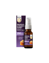Propolis & Manuka Honey Immune Defense Spray 250 Med/ Throat Spray με πρόπολη (250 MED), Manuka Honey and Vitamin D3, 20 ml
