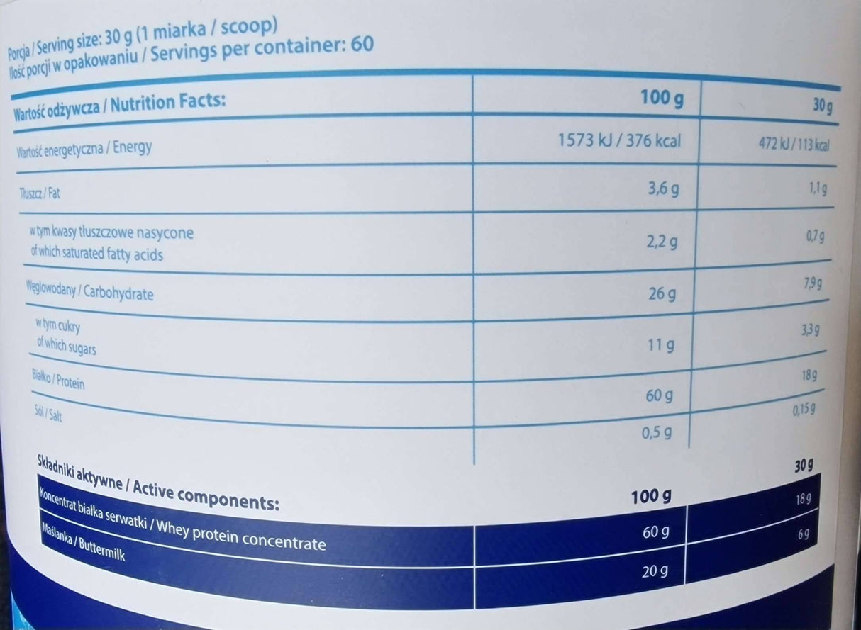 Συμπύκνωμα πρωτεΐνης | Νόστιμη γεύση πρωτεΐνη ορού γάλακτος 1800 γραμμάρια