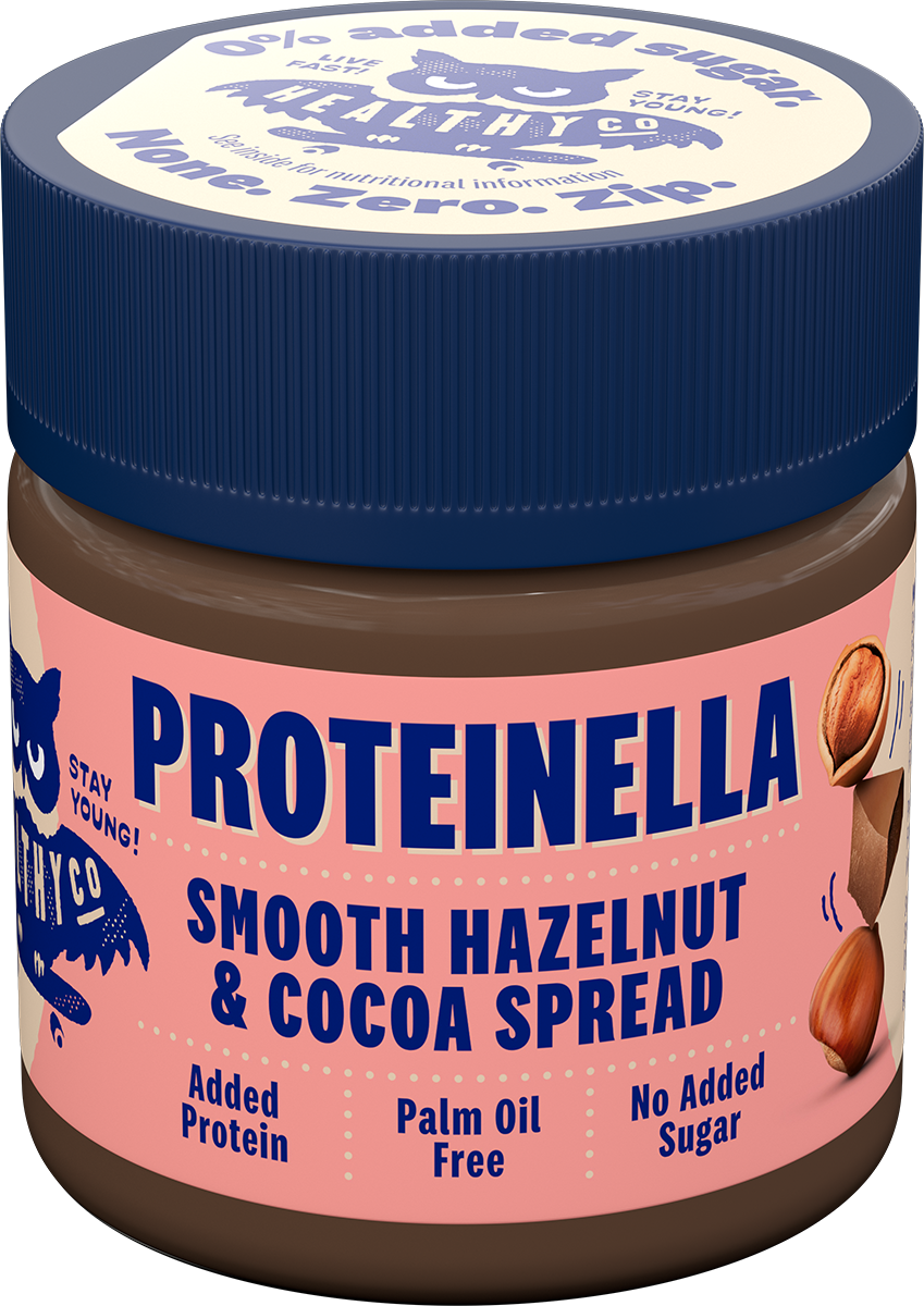Proteinella φουντούκι και κακάο 200 g - υγρή σοκολάτα χωρίς προστιθέμενη ζάχαρη και χωρίς φοινικέλαιο