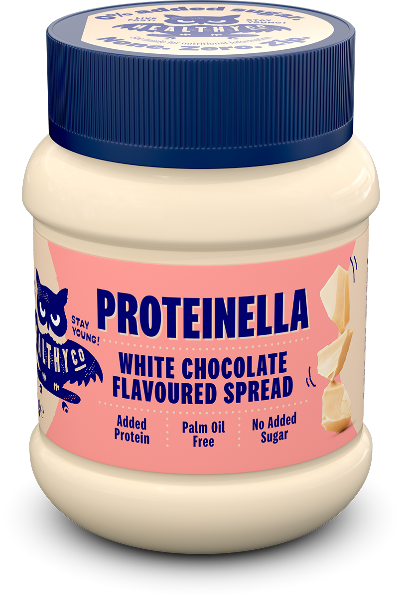 Proteinella White Chocolate 400 G - Υγρή λευκή σοκολάτα χωρίς πρόσθετη ζάχαρη και χωρίς φοινικέλαιο