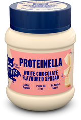 Proteinella White Chocolate 400 G - Υγρή λευκή σοκολάτα χωρίς πρόσθετη ζάχαρη και χωρίς φοινικέλαιο