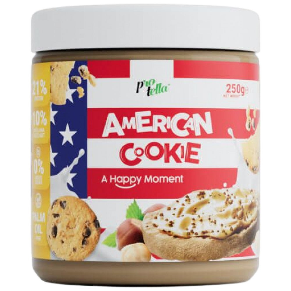 <tc>Protella</tc> Κρέμα Πρωτεΐνης | American Cookie - 250 γραμμάρια