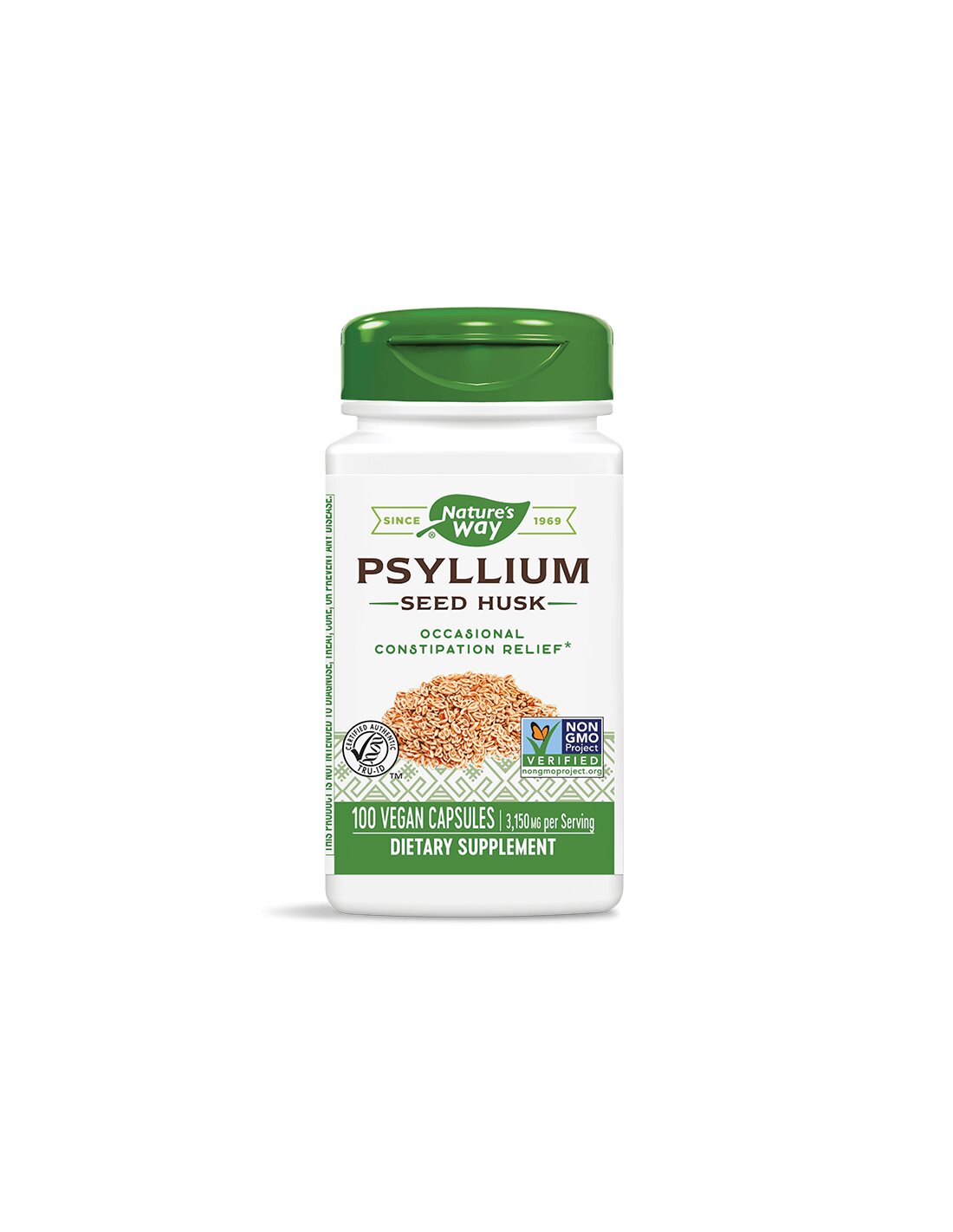 Psyllium Seed Husk 525 mg x 100 κάψουλες της φύσης