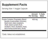 Μωβ αντιοξειδωτικά φρούτα & veggie σύμπλεγμα 400 mg - 60 κάψουλες