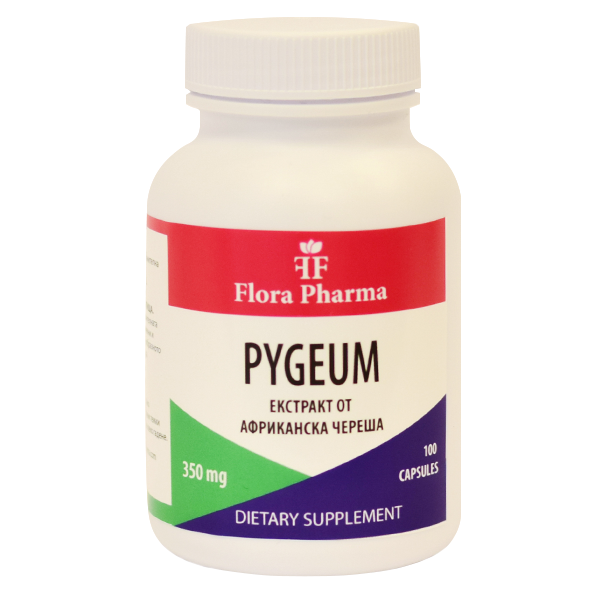 Pygeum 1400 mg/100 κάψουλες, 25 δόσεις/flora farma