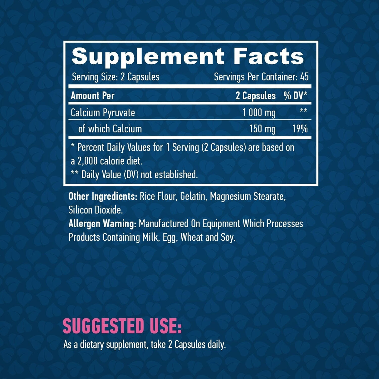 Πυρβιδωτό 500mg./90 καπάκια.
