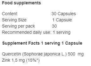 Κερσετίνη Premium 30 κάψουλες <tc>Olimp</tc>