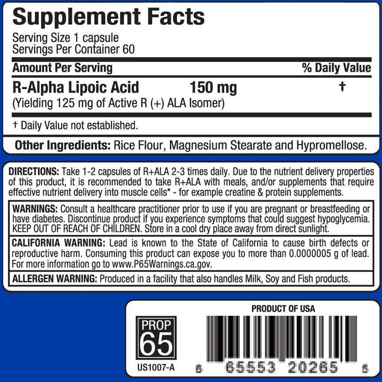 R-ALA 150 mg - 60 κάψουλες