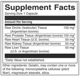 Raw Multi-Glandular For Men 450 mg 60 κάψουλες