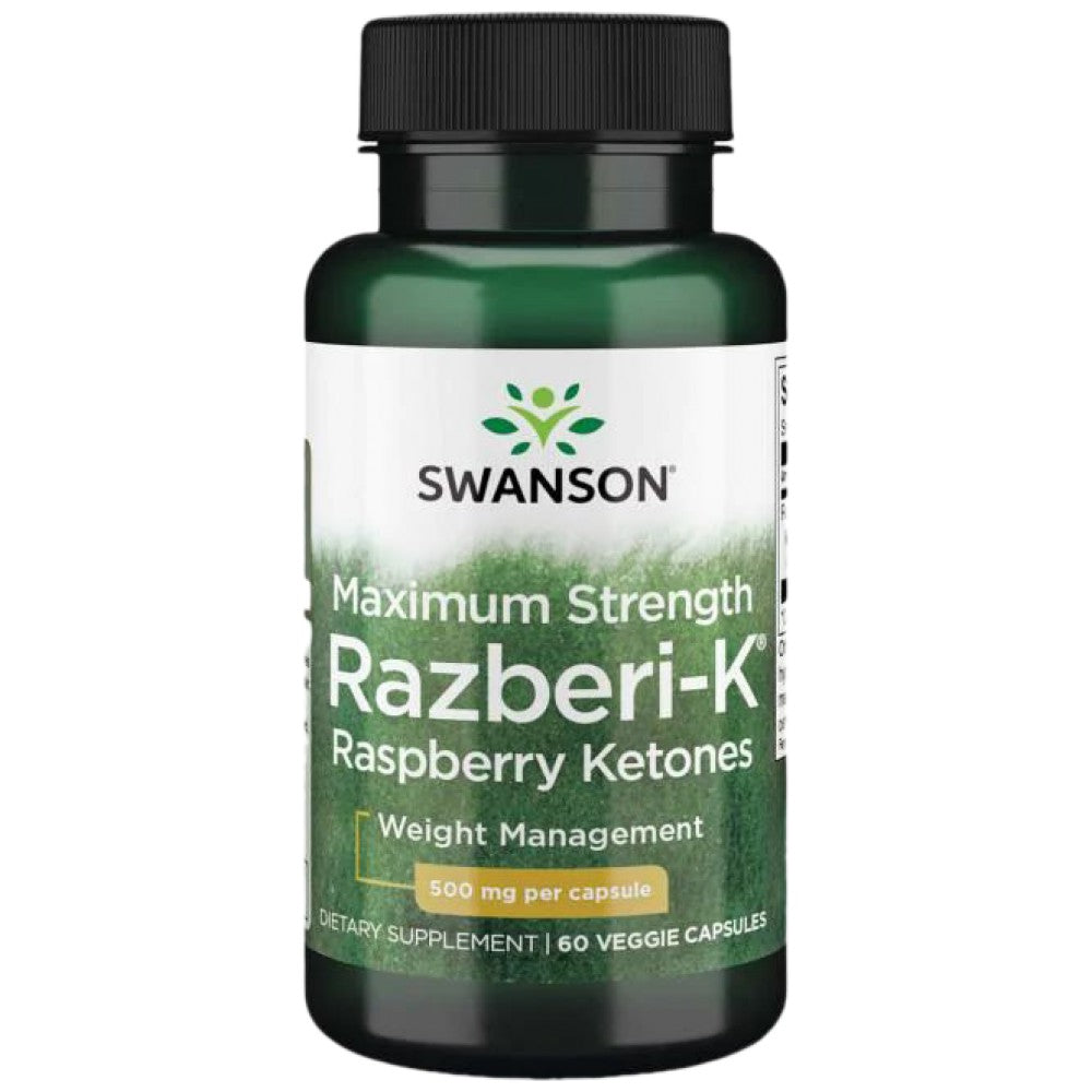 Razberi-K 500 mg/Κετόνες Raspberry Maximum Strength - 60 κάψουλες