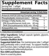 Πραγματικό Krill 350 mg - 60 softgels