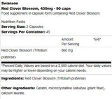Red Clover Blossom 430 mg 90 κάψουλες