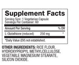 Μειωμένη γλουταθειόνη 250 mg/60 καπάκια