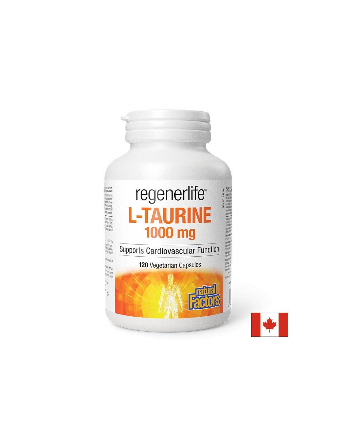 Λειτουργία μυών και καρδιάς - RegenerLife™ L-Taurine, 1000 mg x 120 κάψουλες