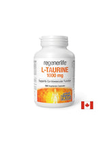 Λειτουργία μυών και καρδιάς - RegenerLife™ L-Taurine, 1000 mg x 120 κάψουλες