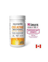 Μονοϋδρική κρεατίνη (Micronized) Regenerlife™ - Δύναμη, Αντοχή και Μυϊκή Απόδοση, 5000 mg x 300 g σκόνη