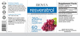 Resveratrol 250 mg/60 καρτέλες