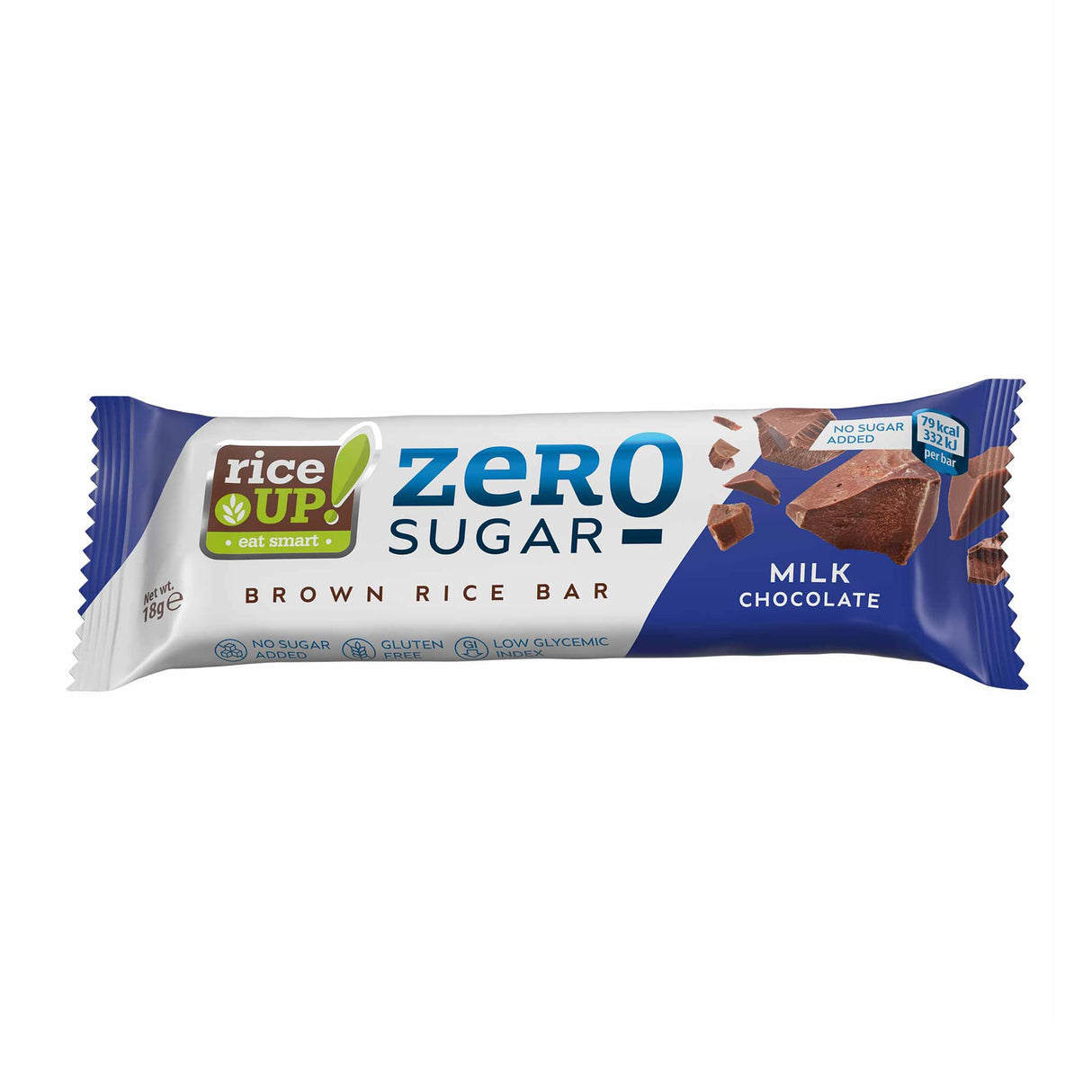 RiceUP! ΖΑΧΑΡΗ ZERO - Μπάρα ρυζιού 18 γρ