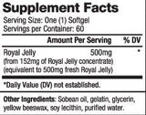 Βασιλικό ζελέ 500 mg/60 softgels
