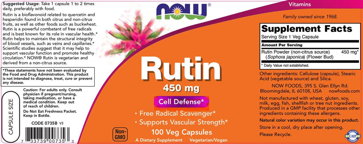 Rutin 450 mg - 100 κάψουλες