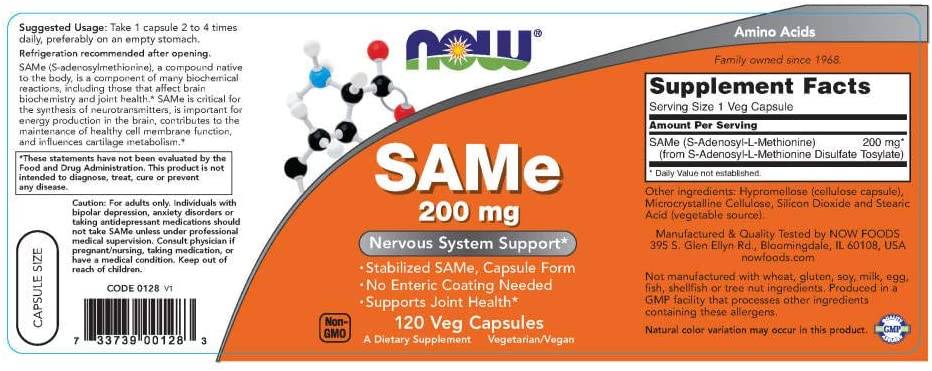SAMe 200 mg - 60 κάψουλες