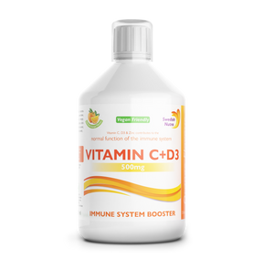 Vitamin C 500mg + D3 + Zinc - 500 ml - Nutra Best Europe