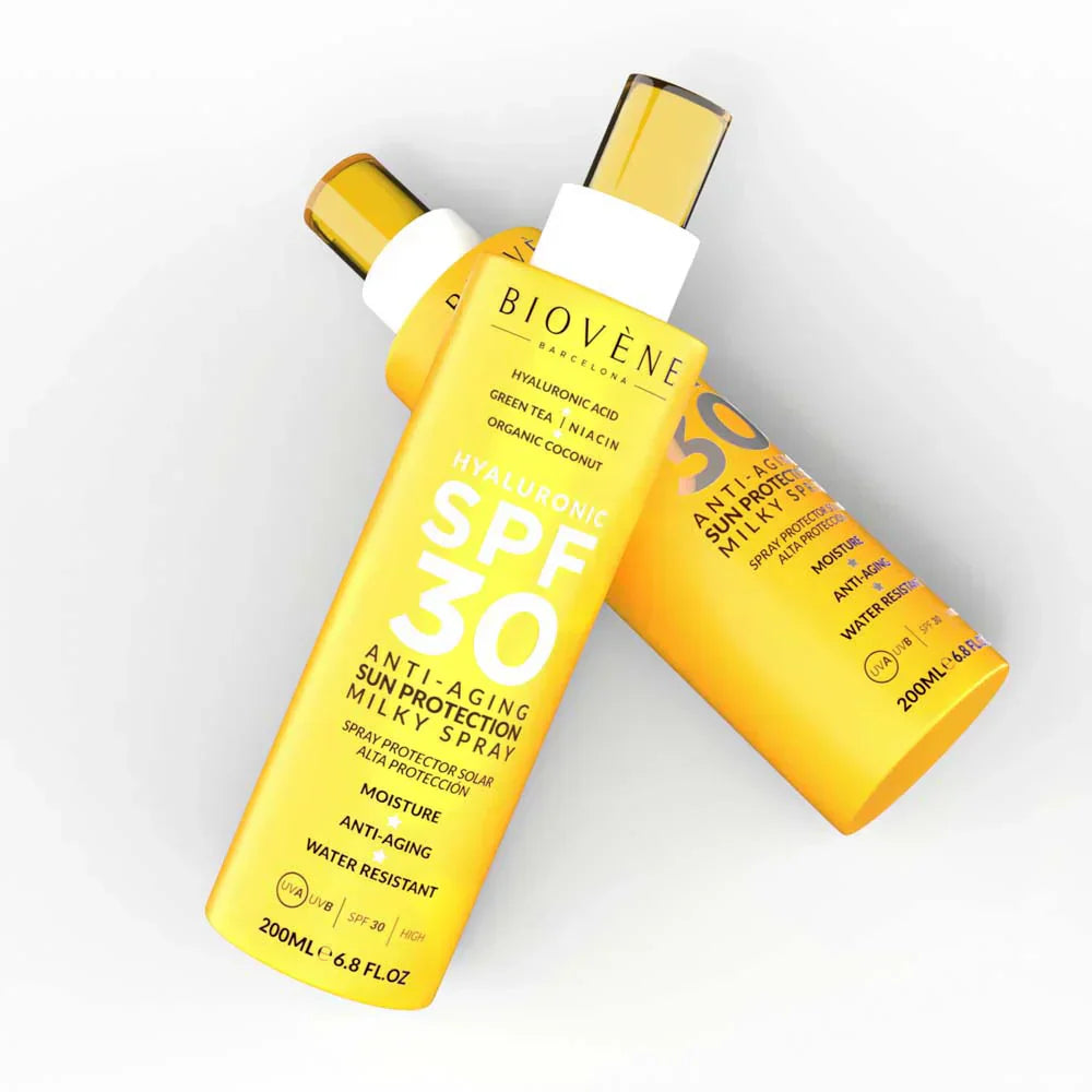 Αντηλιακό προσώπου και σώματος SPF 30 με αντιγηραντικό υαλουρονικό οξύ - 200 ml