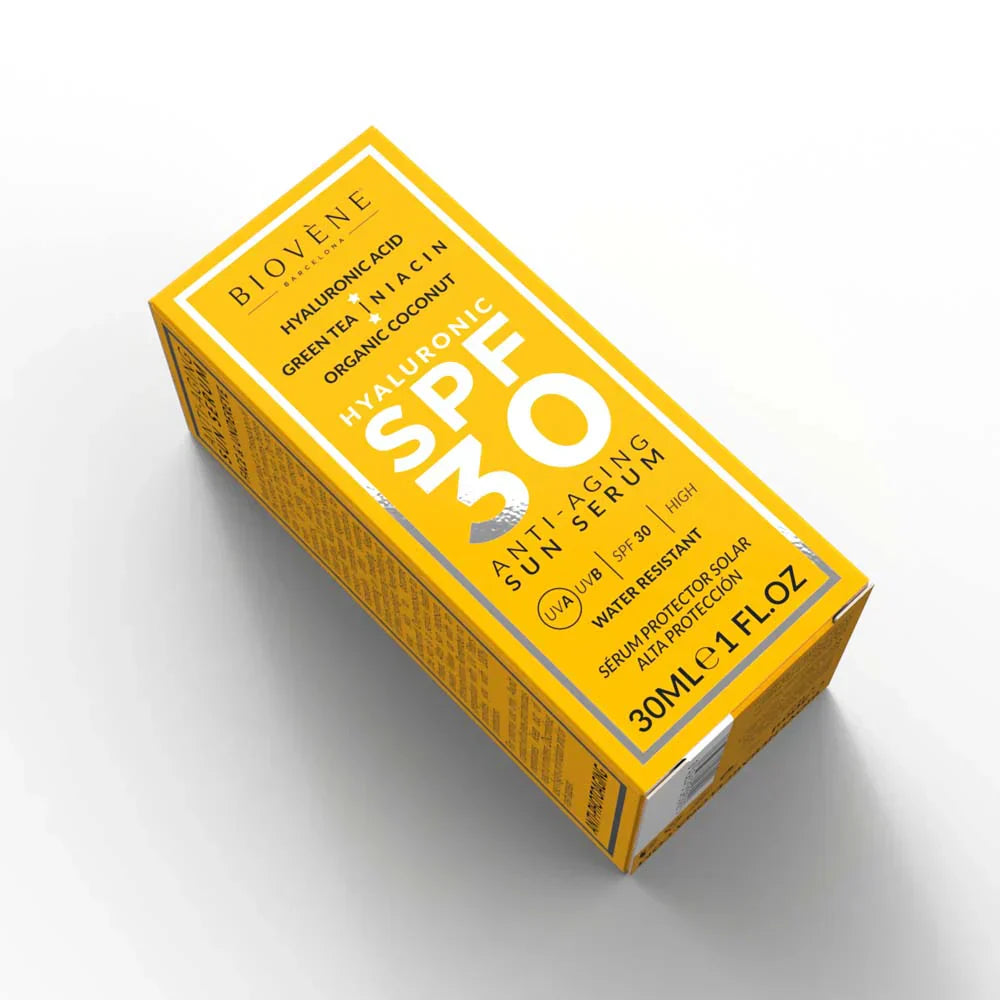 Αντιγηραντικό αντηλιακό προσώπου SPF 30 με υαλουρονικό οξύ - 30 ml
