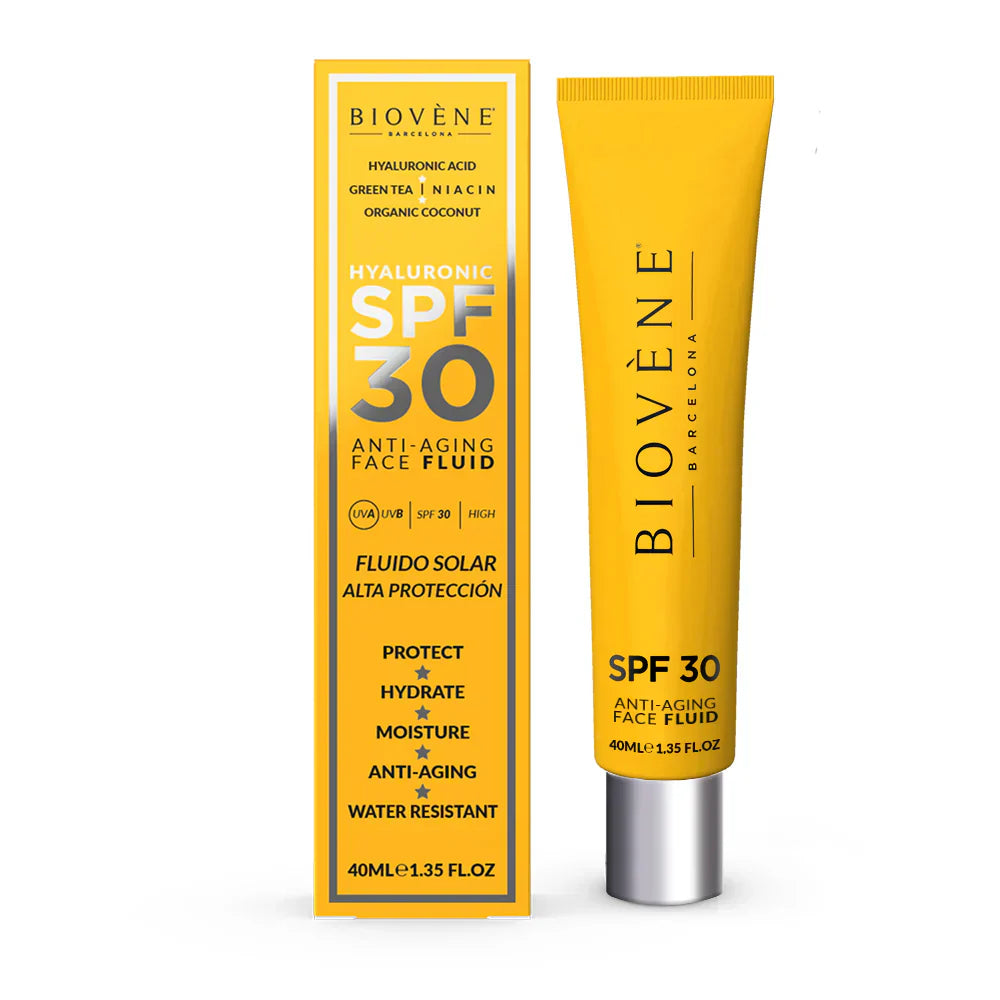 Ενυδατικό αντηλιακό προσώπου SPF 30 με αντιγηραντικό υαλουρονικό οξύ - 40 ml