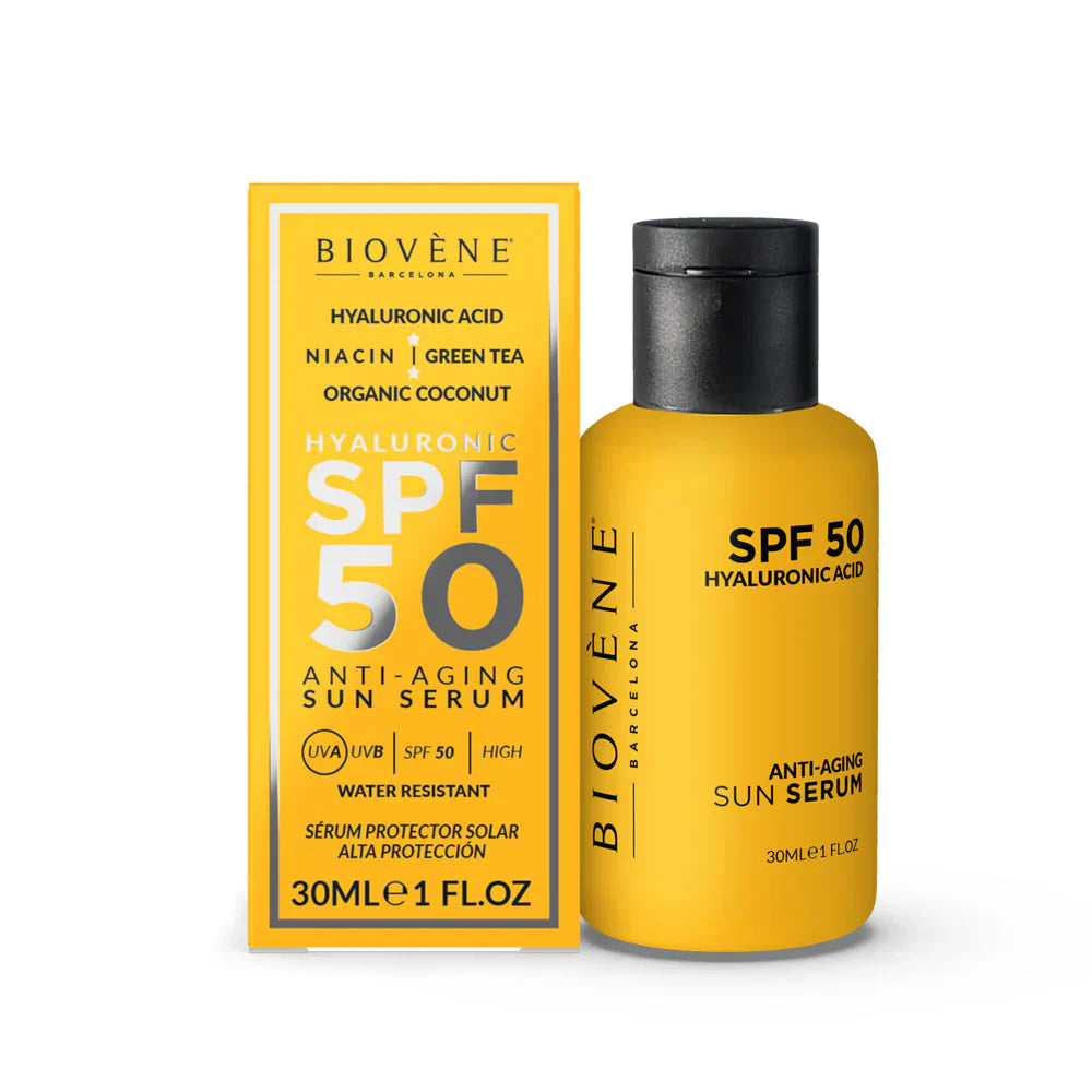 Αντιγηραντικό αντηλιακό προσώπου SPF 50 με υαλουρονικό οξύ - 30 ml