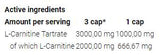 L -Carnitine 3000 καπάκια - 120 κάψουλες
