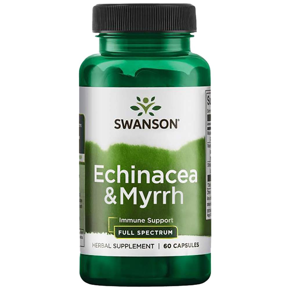 Πλήρες φάσμα Echinacea και Myrrh Gum 60 κάψουλες