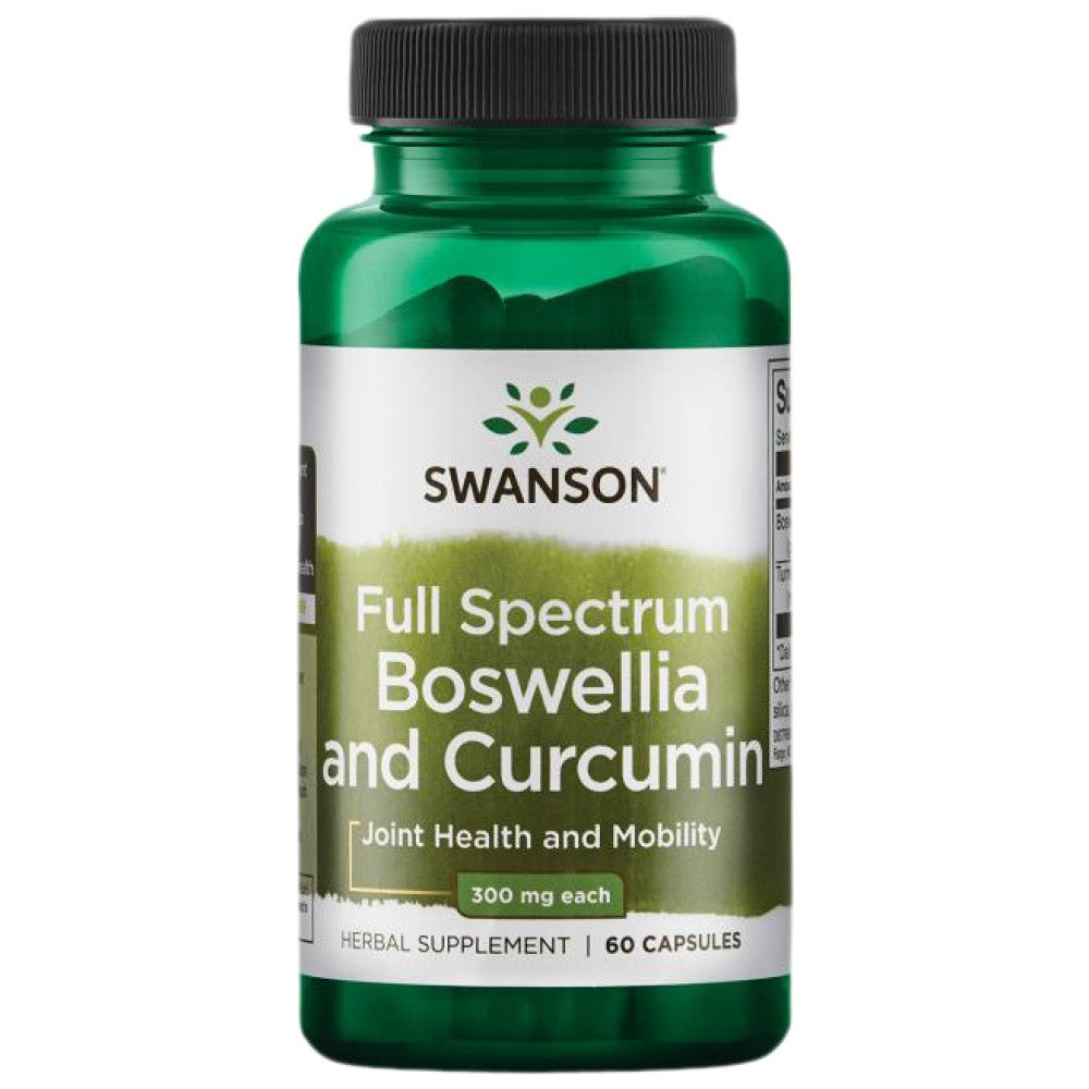 Πλήρες φάσμα Boswellia και κουρκουμίνη - 60 κάψουλες