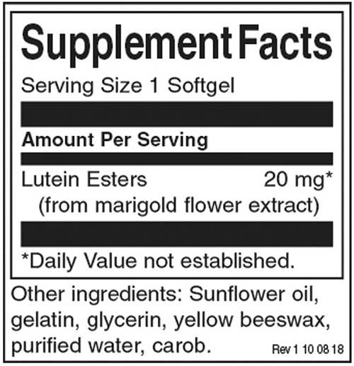 Λουτεΐνη 20 mg - 60 softgels