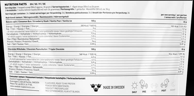 <tc>Swedish Supplements</tc> Ορός γάλακτος Lifestyle [900 γραμμάρια, 34 δόσεις]