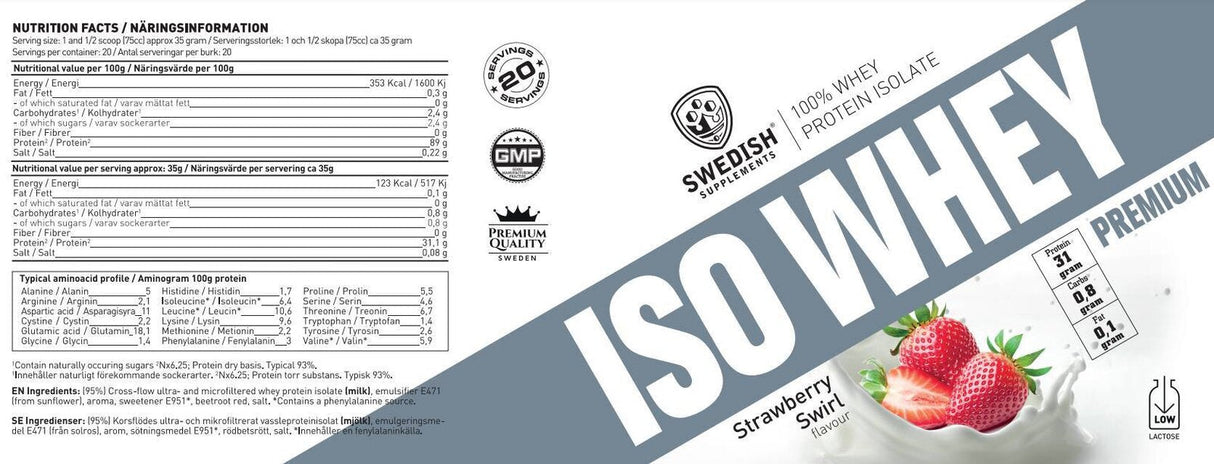 <tc>Swedish Supplements</tc> Ορός γάλακτος Lifestyle [900 γραμμάρια, 34 δόσεις]