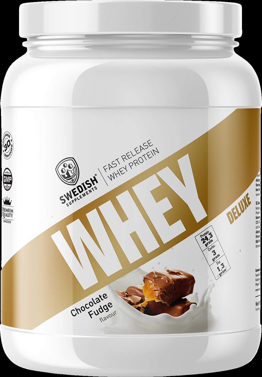 <tc>Swedish Supplements</tc> Πρωτεΐνη ορού γάλακτος Deluxe [900 γραμμάρια, 27 δόσεις]