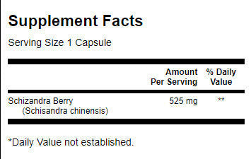 Schizandra μούρα 525 mg - 90 κάψουλες