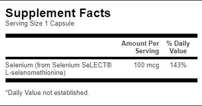 Σελήνιο 100 MCG (L -Selenomethionine) - 300 κάψουλες