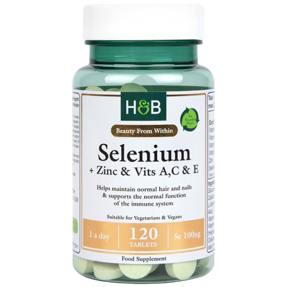 Selenium 100 mcg + ψευδάργυρο & vits a, c & e - 120 δισκία