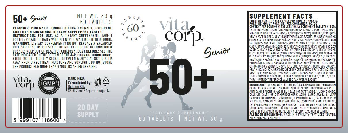 Senior 50+ MultiVitamin - 60 Δισκία